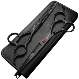 Професійний набір для стрижки волосся 6 дюймів, нержавіюча сталь, гострі леза, для перукарів (2 шт. 7 дюймів)