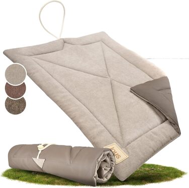 Водонепроникний килимок для собак, плед для пікніка - лежанка для собак, килимок для тварин для відпочинку на вулиці та в приміщенні, подорожі для домашніх тварин (Сірий, 75x55x3см), Розмір S, приблизно 75x55x3см Сірий