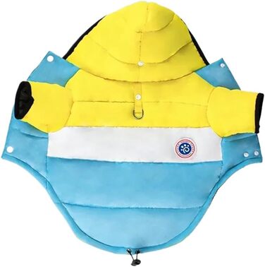 Зимова куртка для собак, бавовна, теплий одяг для домашніх тварин, курточка для цуценят та собак середніх та маленьких порід, котів, чихуахуа, бульдога, мальтійця (колір: помаранчевий, розмір: M)