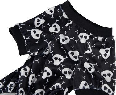 Піжама для собак з принтом черепа на Halloween, XL, біла. Костюм-піжама для собак, костюм на Хелловін, XL