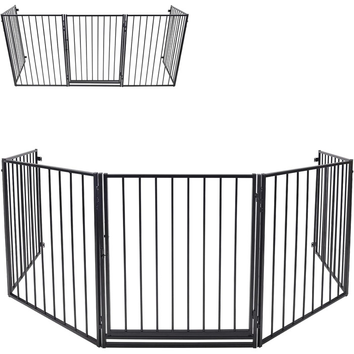 Забіг для цуценят Froadp 5 TLG: захист від каміну, огорожа, забіг, загін для собак, дітей. 61 x 76 см