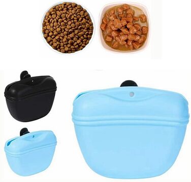 Силіконовий ласощівник для собак - портативна сумка для тренувань з магнітною застібкою та кліпсою для талії