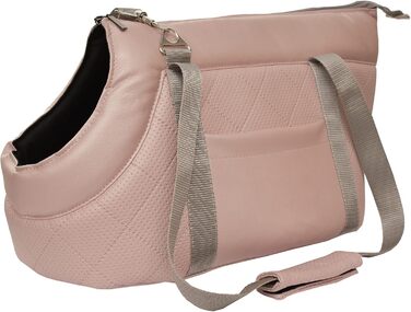 Сумка-переноска для собак та котів Boutique Zoo, 5 кг, рожева (штучна шкіра)