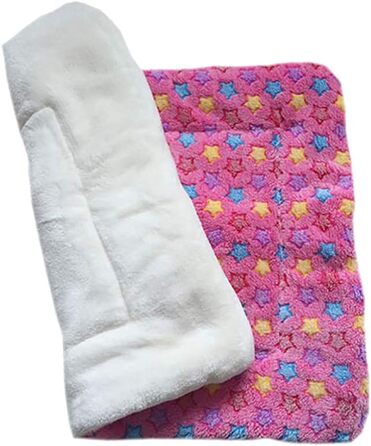 М'яка літня килимок для тварин, ковдра для собак та котів, рожевий зірка 74x100 см, 3 см