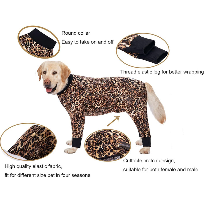 Комбінезон для собак великих порід, захист суглобів, від шерсті, слини, ран, піжамний комбінезон (XXXL, 6XL), темно-синій