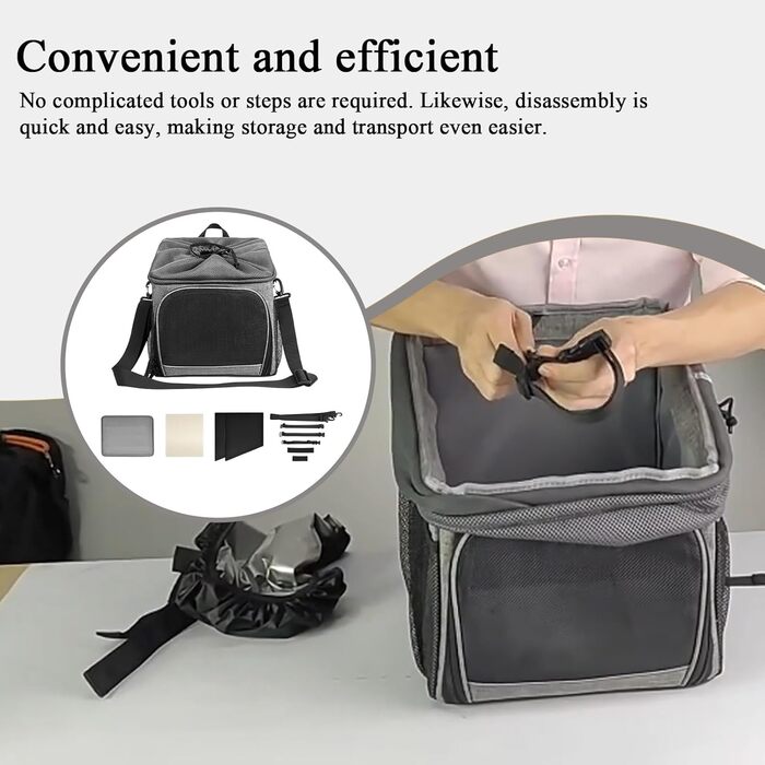 Велосипедний кріплення для собак | Кошик для собак на велосипед, знімний кріплення, аксесуари, сумка-переноска, дихаючий матеріал, для походів, кемпінгу