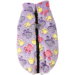 Зимова жилетка для собак, теплий одяг для малих та середніх собак, кошенят, котів, м'яка флісова куртка, теплий одяг, чихуахуа, бульдог, одяг для тварин (фіолетовий, XS (старий))