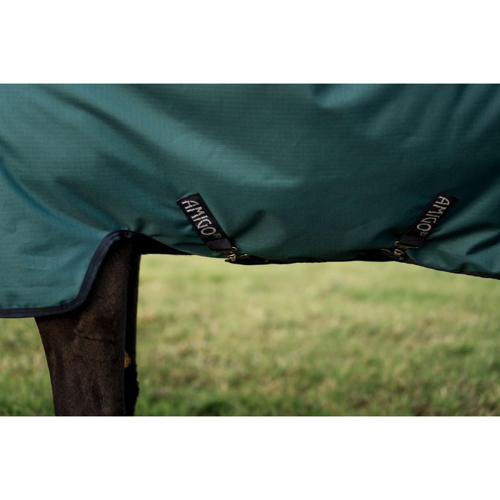 Посівна попона Horseware Amigo Ripstop 900D Lite (0г) для коней, Dynasty Green/Navy & Silver, 115 см (5'6