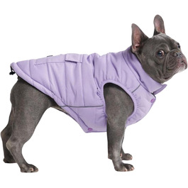 Зимова куртка для собак Spark Paws Warmshield, фліс, водонепроникна, вітрозахисна, з відбивачем, для середніх і великих порід, захист від холоду, лілова, розмір L
