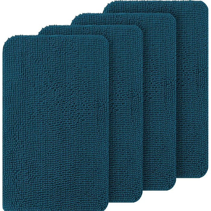 Набір килимків для собак OLANLY, 4 шт., 76,2 x 50,8 см, швидковисихаючі, вологопоглинаючі, антиковзні, миючі. Килимки з джерсі для собак, блакитний Атлантика