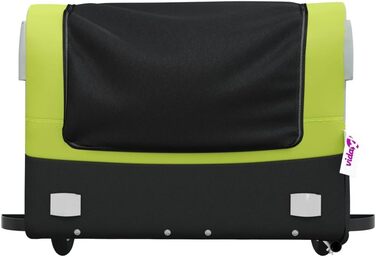 Причіп для собак, велосипедний причіп, причіп для транспортування, чорний та зелений, 45 кг, для велосипеда та джоггінгу, легка збірка, універсальний