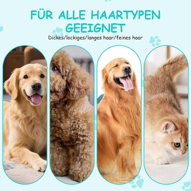 Щітка для собак та котів 2 шт. - вичісування ворсу, підшерстка, розплутування. Ідеально для довгої та короткої шерсті. Легке очищення за допомогою однієї кнопки.