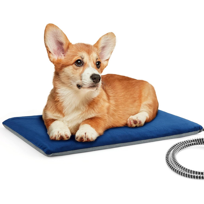 Електричний килимок для домашніх тварин Pecute: підігрівач для собак та котів, 40x50 см (M) / 70x40 см (L)
