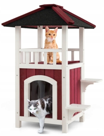 COSTWAY 2-рівневий ігровий комплекс для котів з платформами для стрибків