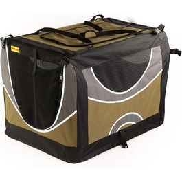 Транспортна переноска для собак та котів, 91х64х64 см, оливковий колір