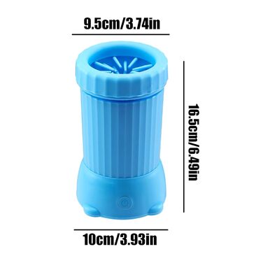 Автоматичний мийка лап для собак | USB-зарядка, для дому та прогулянок, блакитна | Підходить для середніх та великих порід