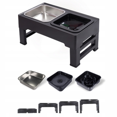 Набір із трьох металевих мисок для годування Jumi