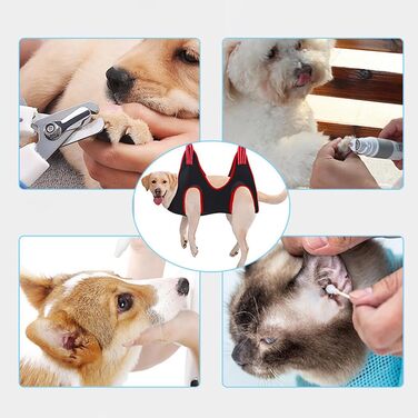 Набір аксесуарів для грумінгу собак OLACD: 8 шт., м'яка, дихаюча, для маленьких тварин