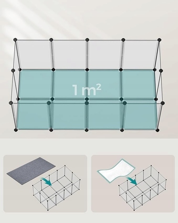 Клітка для кролів Songmics, 46 x 143 x 71 см