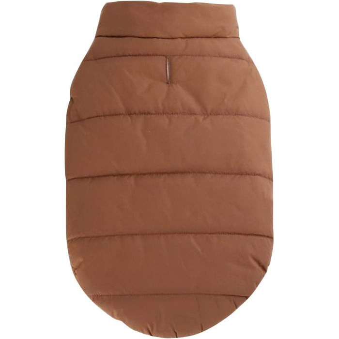 Теплий зимовий жилет для собак з флісовою підкладкою, кавового кольору, 3XL (90 см)