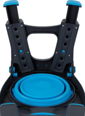 Dexas Popware регульована подвійна миска для домашніх тварин, синя