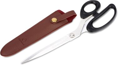 Ножиці для хвоста коня Equimour – професійні ножиці з нержавіючої сталі | Точний зріз для густого хвоста | Ергономічна ручка & чохол з веганської шкіри | Аксесуар для догляду за хвостом коня