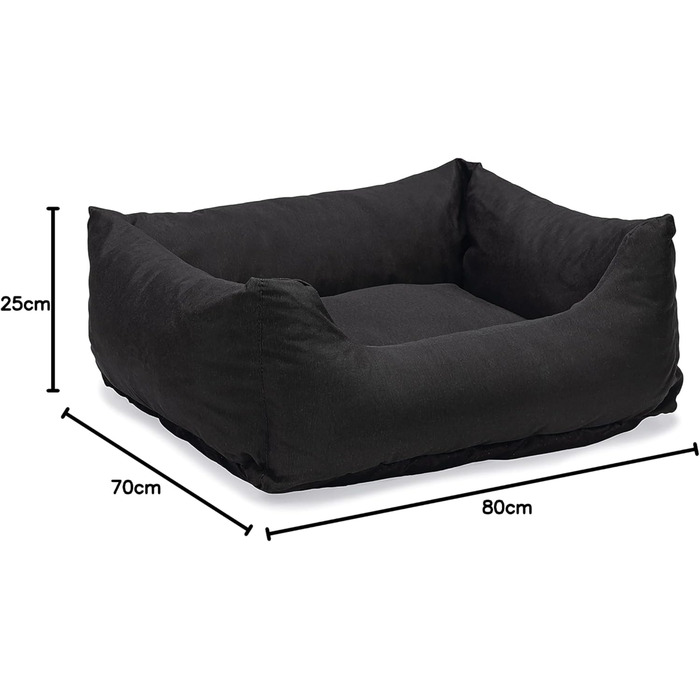 Ляжка для собак Karlie Charly, чорна, 80x70x25 см