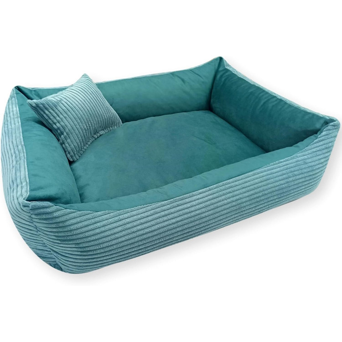 М'яке ліжко для собак та котів 4L Textil Molly, 60x40 см, блакитне (60x40x15 см)