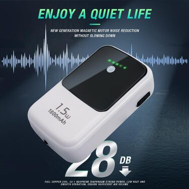 Переносний USB аератор для акваріума Ghosthorn, акумуляторний, надтихий, для живих приманок, відро, риболовля, аварійне живлення
