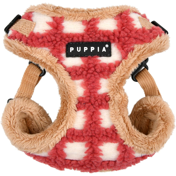 Шлейка для собак Puppia Stefan Comfort, тепла зимова, з вафельним візерунком, регульована, для маленьких та середніх собак, морська блакить, розмір S