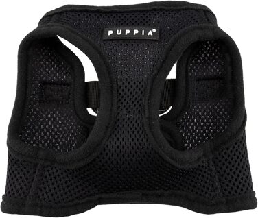 Нагрудник для собак Puppia, чорний, X-Large (XL) - м'яка жилетка, для малих та середніх собак, також для цуценят, анти-тягучий