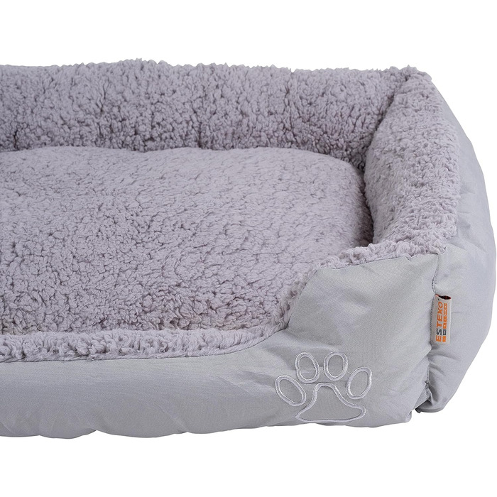 Крісло-лежанка для собак ESTEXO, 60x48x18 см, сірий колір