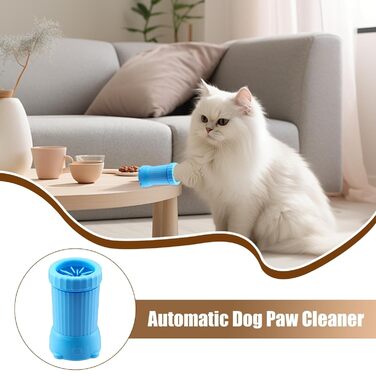 Електричний мийка для лап собак Buddy Muddy - автоматичний очищувач лап для собак, USB, зелений/блакитний