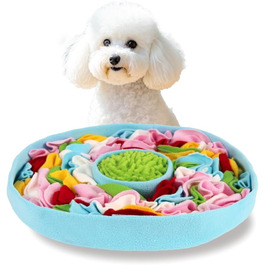 RGBRGB Преміум килимок для повільного годування собак – інтерактивна годівля, стимуляція розуму та зменшення тривоги (Блакитний, 38,1 x 5,1 см)