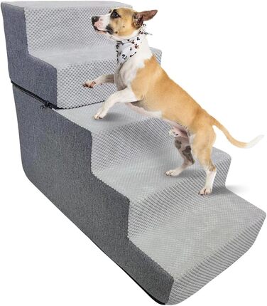 Сходинка для собак та котів Galatée: 5 сходинок, неслизька поверхня, знімна та миюча оббивка