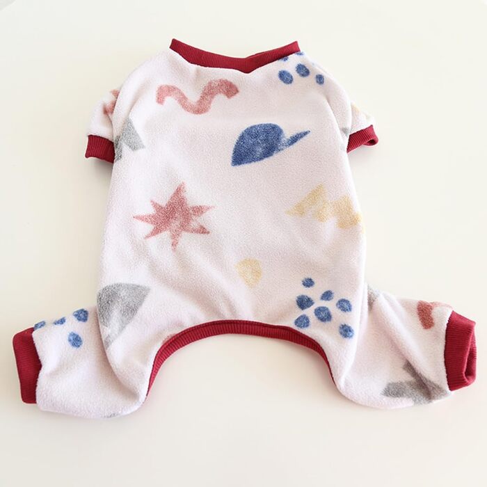 Піжама для собак BT Bear Fette Hundekleidung, тепла та м'яка, для осені та зими, цілісний костюм, підходить для котів, цуценят, маленьких та середніх собак (XXL: довжина спини 38–42 см)