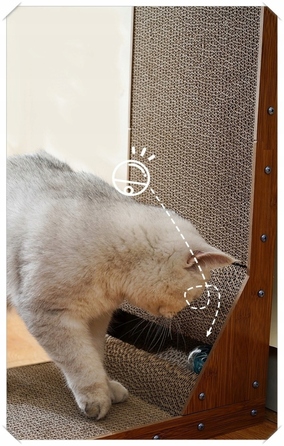 Низька кігтеточка K&M для котів до 60 см