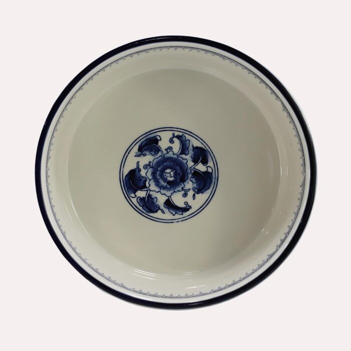 Набір мисок для корму та води для собак та котів SYNWISH, 14.7 x 18.3 x 6.1 см, блакитний та білий