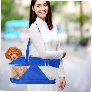 Транспортна сумка для домашніх тварин SEWOART - дихаюча, з міцного оксфордського полотна, з плечовим ременем, для маленьких собак та котів