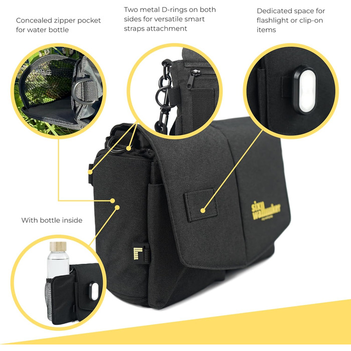 Leckerlibeutel для собак Arrivly SixWalker з магнітним закриттям: практичний фідер для тренувань, універсальна сумка для ласощів з винімною кишенєю (чорний)