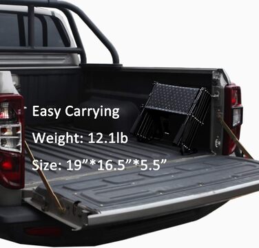 Сходинки для собак, металевий каркас, складані, великі, легкі, портативні, 5 сходинок, для авто, SUV та високих ліжок