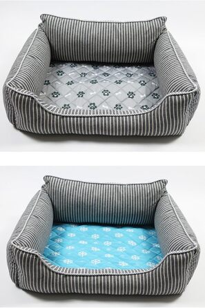 MISSMAO Клімат-матрац для собак, охолоджуючий килимок для тварин, неслизький, сірий, XXL (150x90 см)