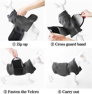 Жакети та жилети для собак від тривоги: комфортний одяг для собак, що переживають тривогу, зняття тривоги, заспокійлива жилетка-обгортання, дихаюча тканина, розмір S