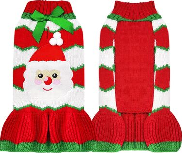 Костюм Святого Миколая для собак та котів, червоний, пуховий, ABRRO