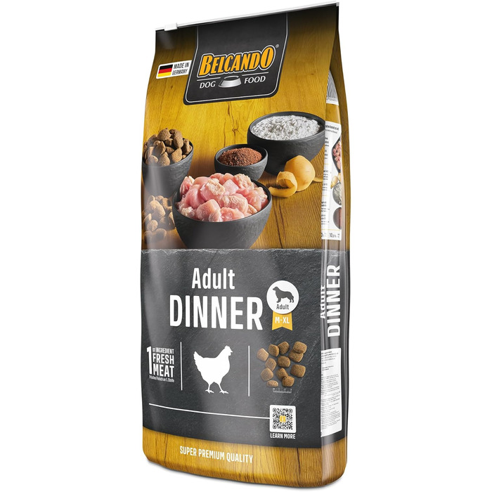 Сухий корм для дорослих собак усіх порід BELCANDO Adult Dinner, 12.5 кг