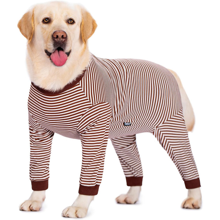 Тіло для собак після операції: захист від лизання, альтернатива нашийнику, з блискавкою, 3XL, колір кава