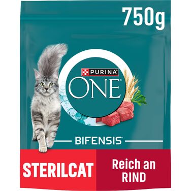 Сухий корм для стерилізованих котів Purina ONE Bifensis з яловичиною, 5.7 кг