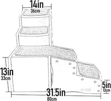 Сходи для домашніх тварин Pet Gear Easy Step, для котів і собак до 34 кг, зручні сходинки до ліжка