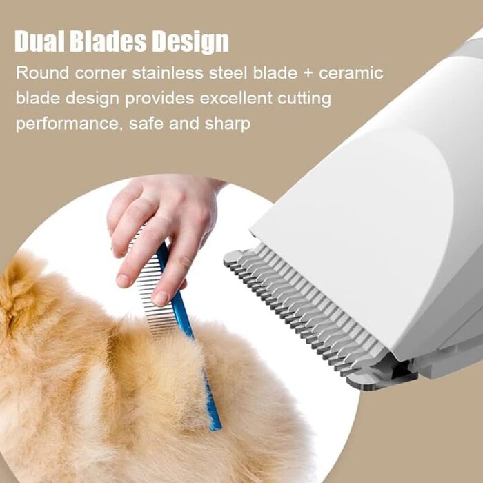 Мультитрим Про - 4-в-1 триммер для собак Dr Pfoten: стрижка лап, вух, обличчя. З насічкою для обрізки кігтів.