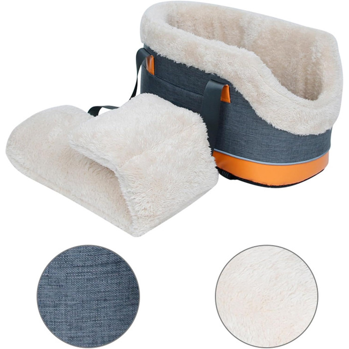 Автокрісло для собак та котів - зручне автосидіння для тварин, 42x23x23 см